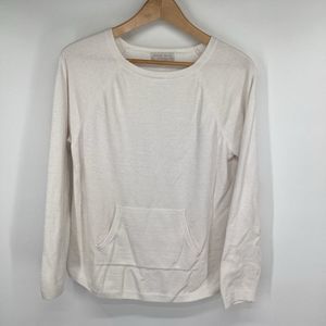 Barefoot Dreams Cream Crew Neck Sweater